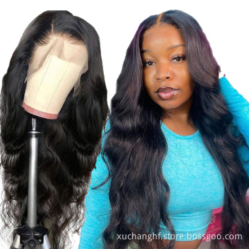 Pre Plucked 4x4 5x5 HD Lace Closure Human Hair Wigs for Black Women 150%180% Density 100% Unprocessed Body Wave Wigs
